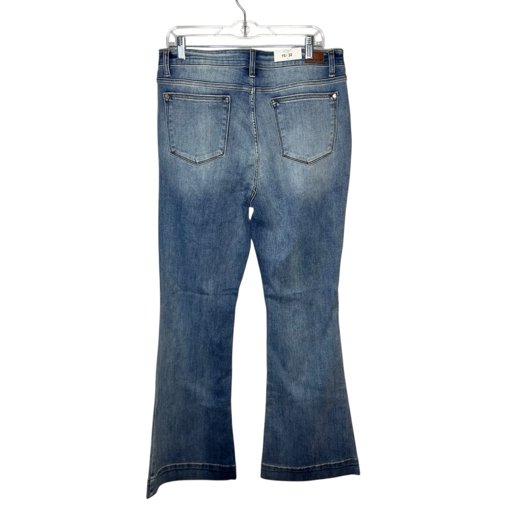NWT Judy Blue Trouser Flare High Waist Jeans 15/32 - Picture 3 of 7